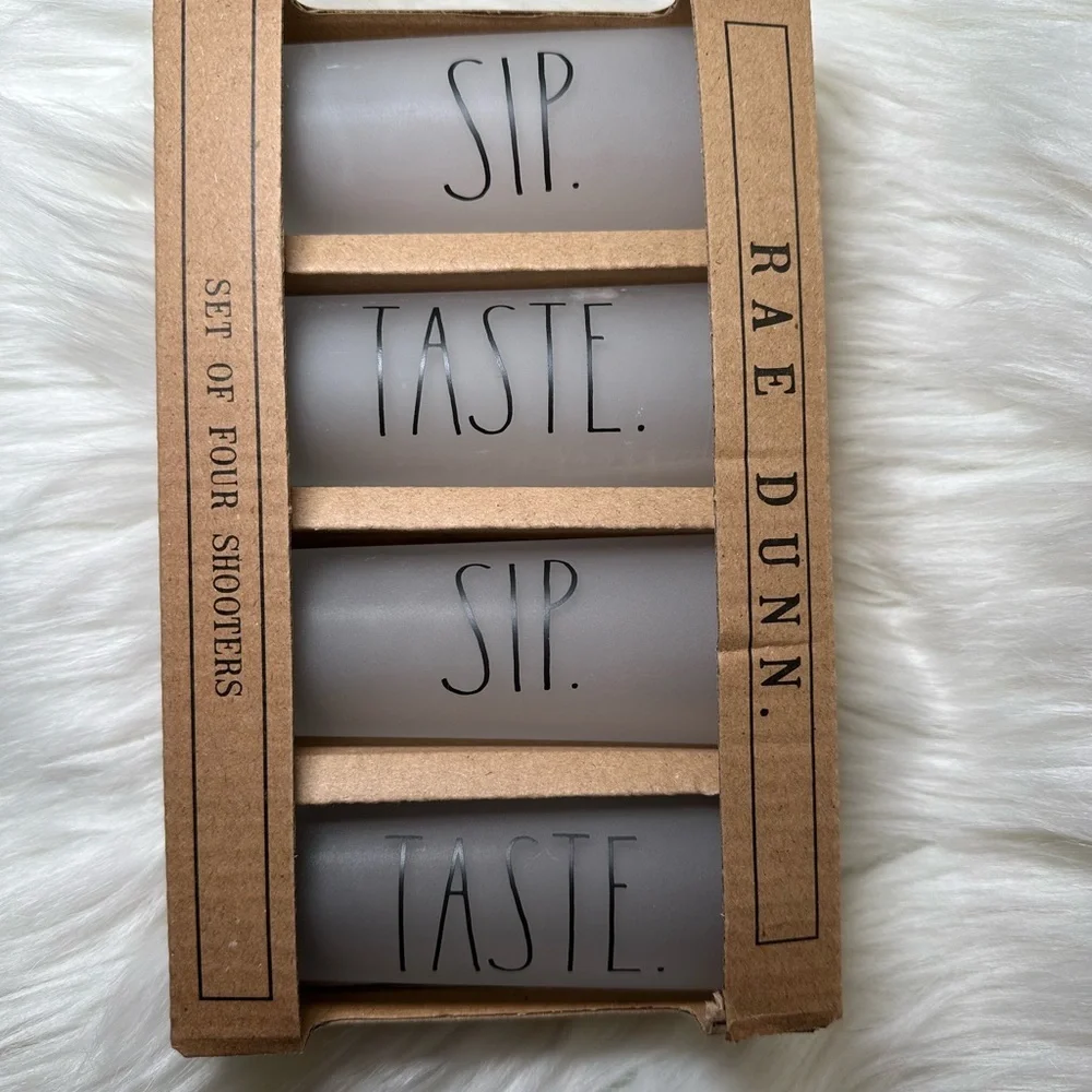 Rae Dunn Frosted Shooter Shot Glass Set of 4